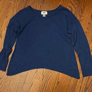 Old Navy Deep Blue Long Sleeve Shirt